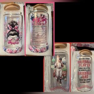 $25 DEALS PICK ONE Glass Tumbler with Wooden Lid & Stainless Straw (2 Different)